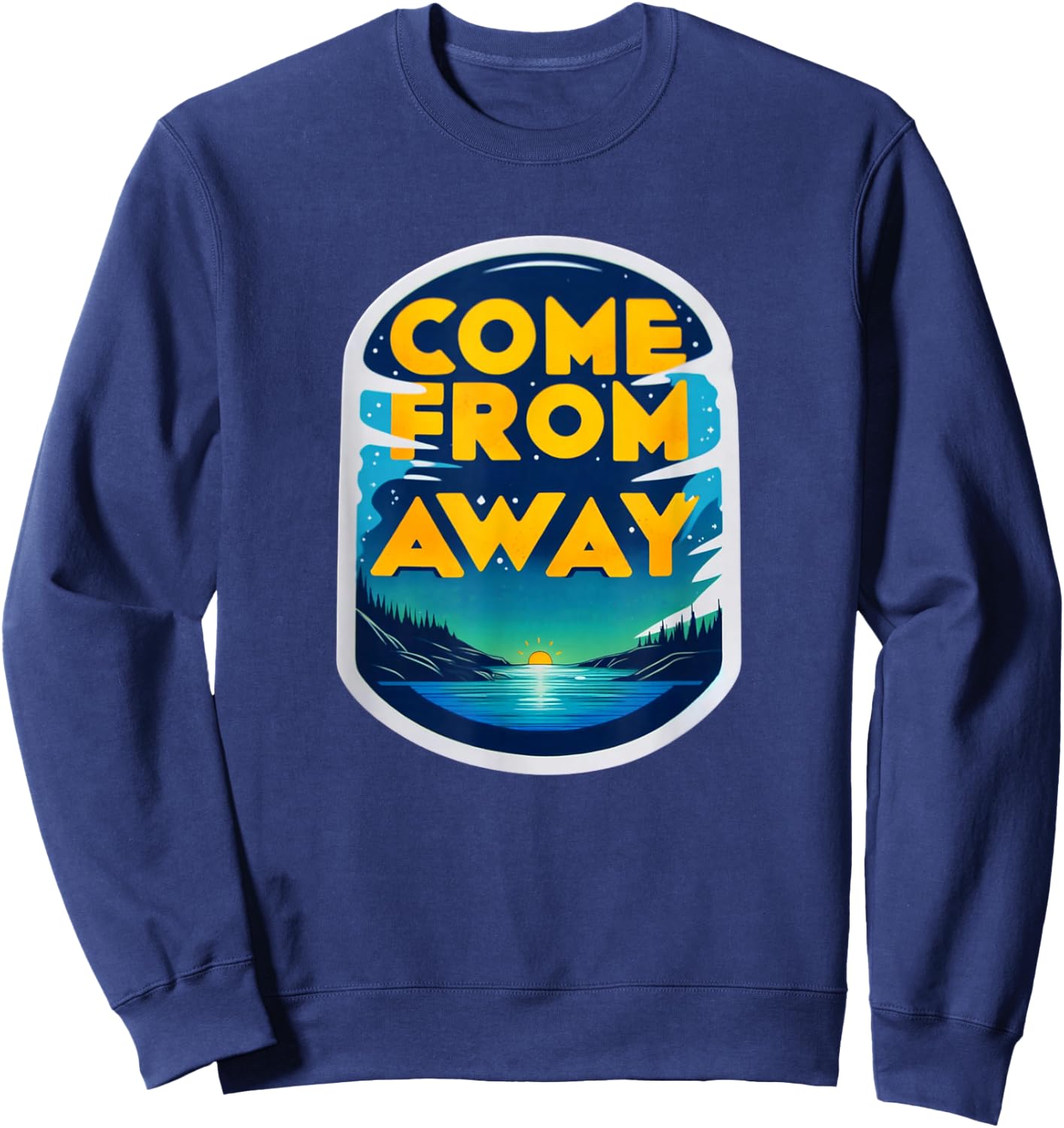 StageNotes Come From Newfoundland CFA Away Musical Theatre , Small, Black Sweatshirt - Sweatshirt | Navy