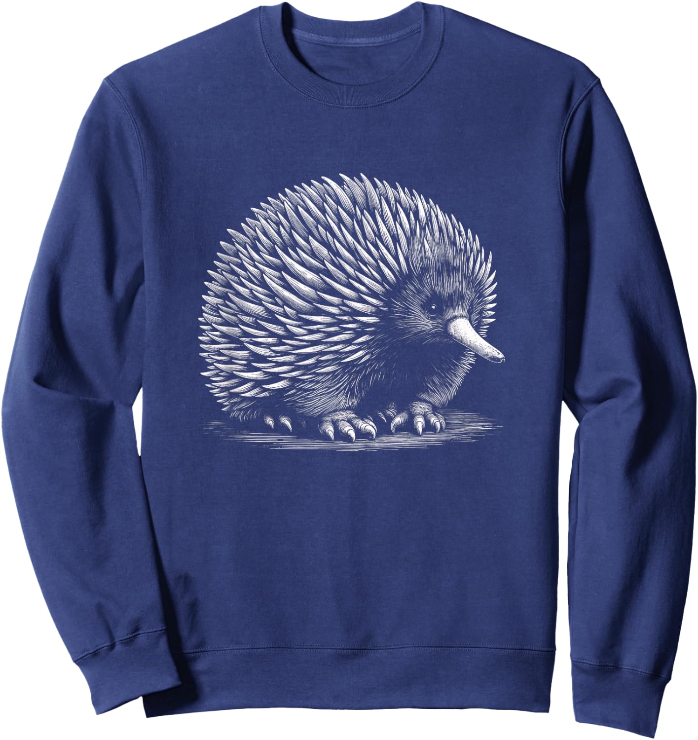 Echidna Graphic Art Design Sweatshirt - Sweatshirt | Navy
