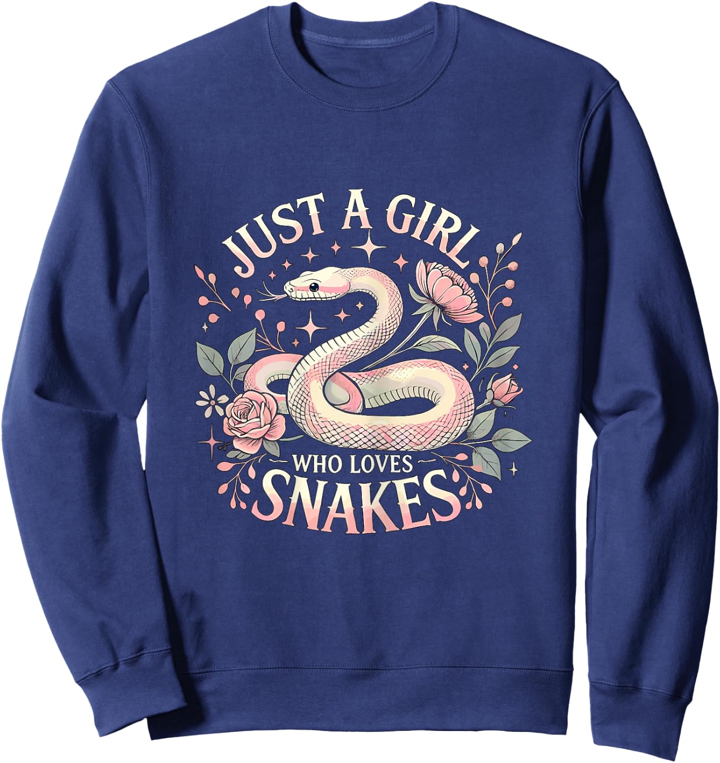 Just a Girl who Loves Snakes Sweatshirt - Sweatshirt | Navy
