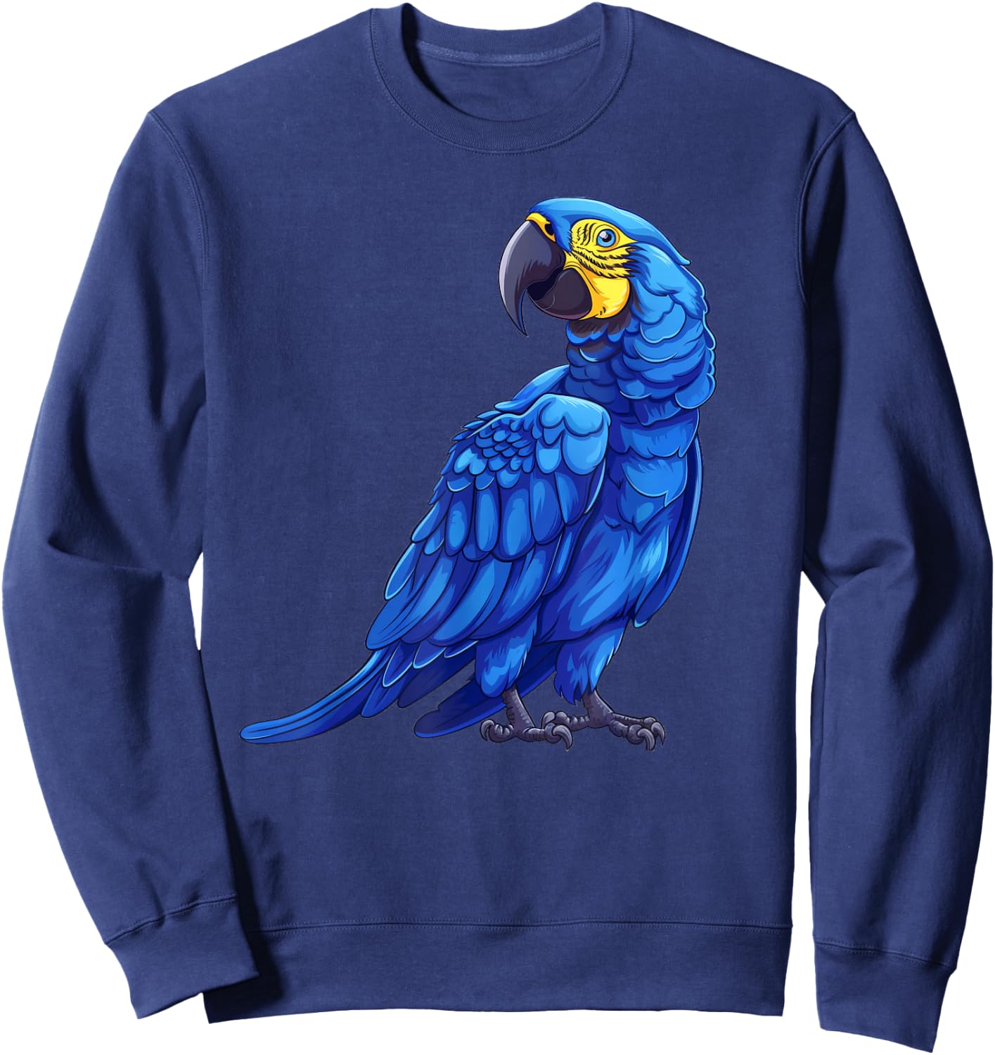 Hyacinth Macaw Funny Sweatshirt - Sweatshirt | Navy