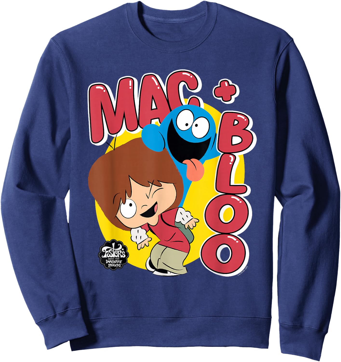 Foster's Home for Imaginary Friends Mac and Bloo Fun Sweatshirt - Sweatshirt | Navy