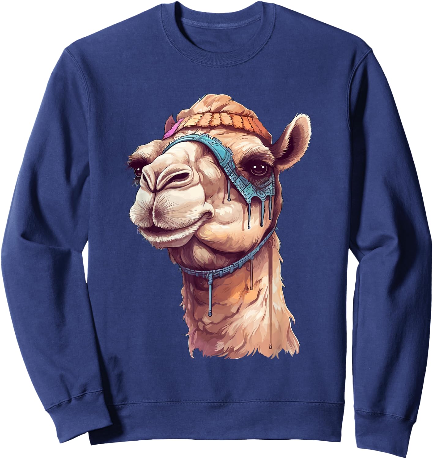 Camel Desert Animal Camel Sweatshirt - Sweatshirt | Navy