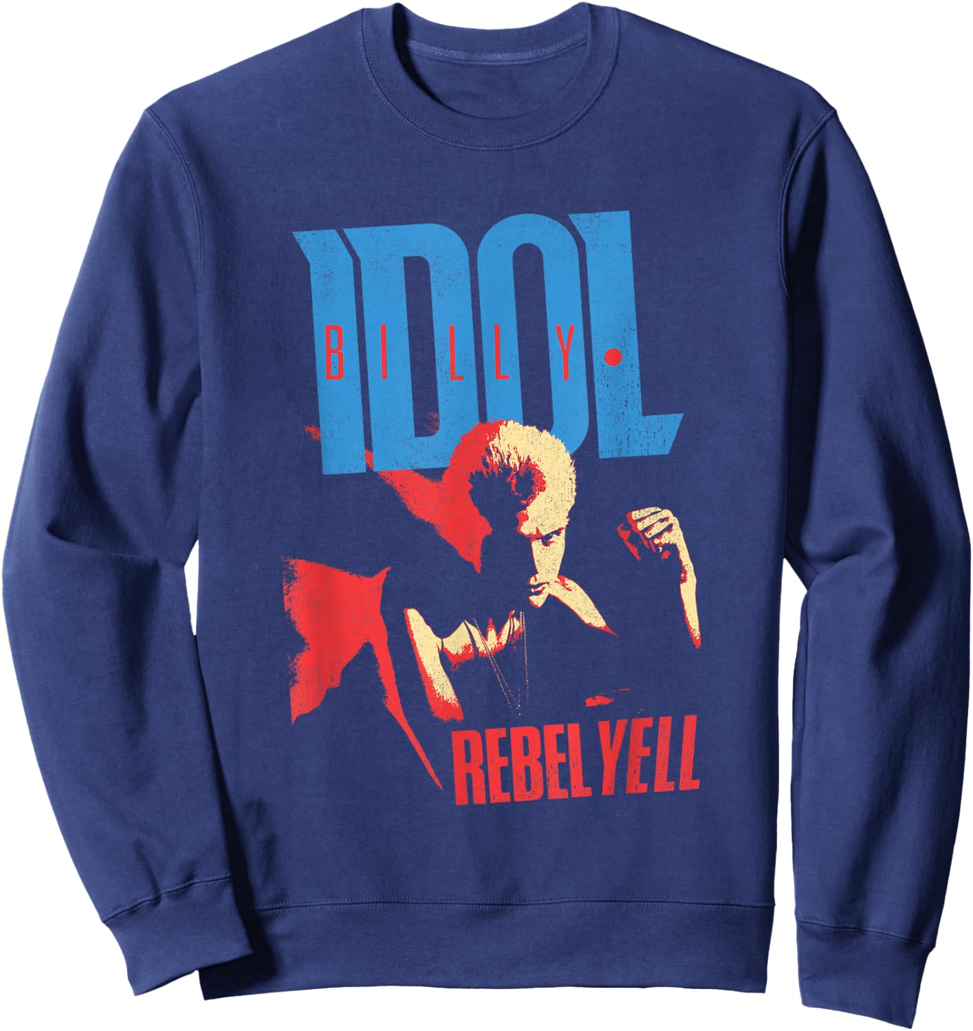 Billy Idol - Rebel Yell Tracklist Sweatshirt - Sweatshirt | Navy