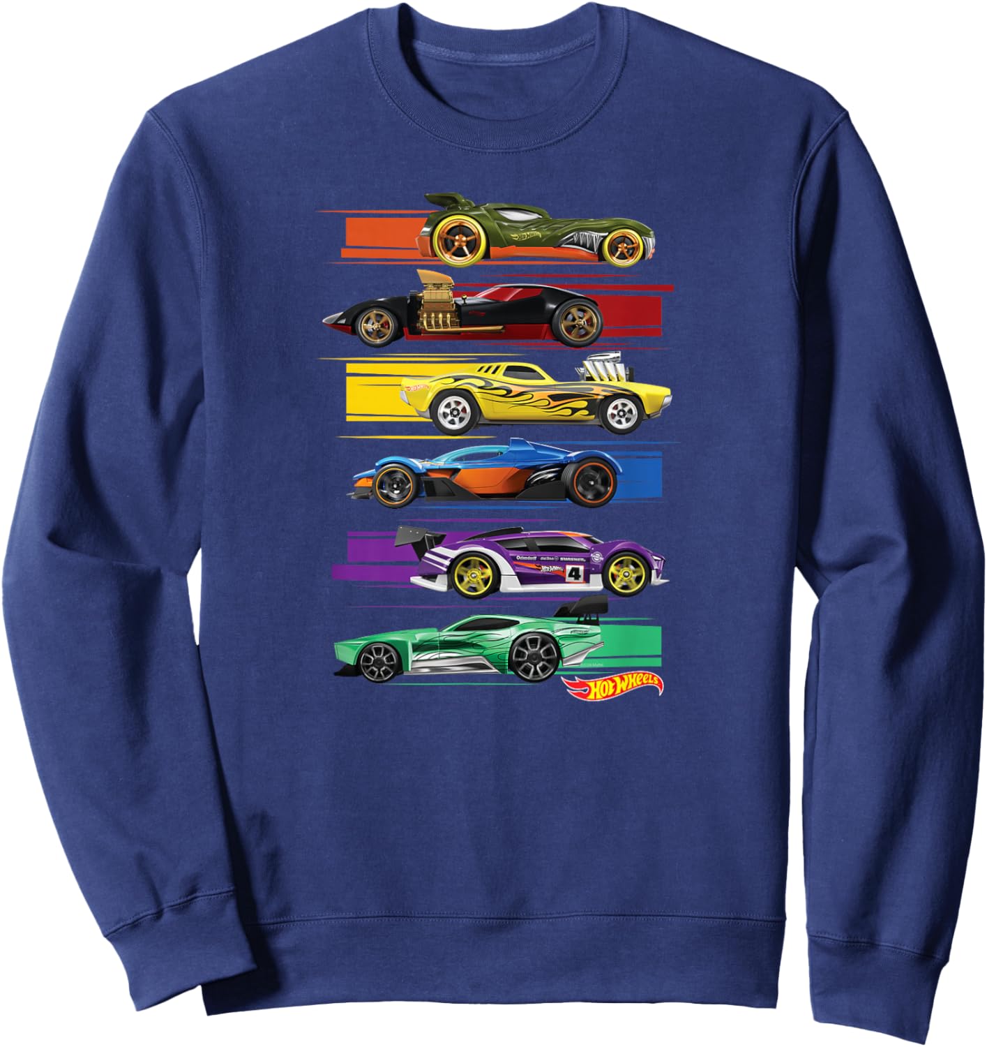 Hot Wheels Multi Car Sweatshirt - Sweatshirt | Navy