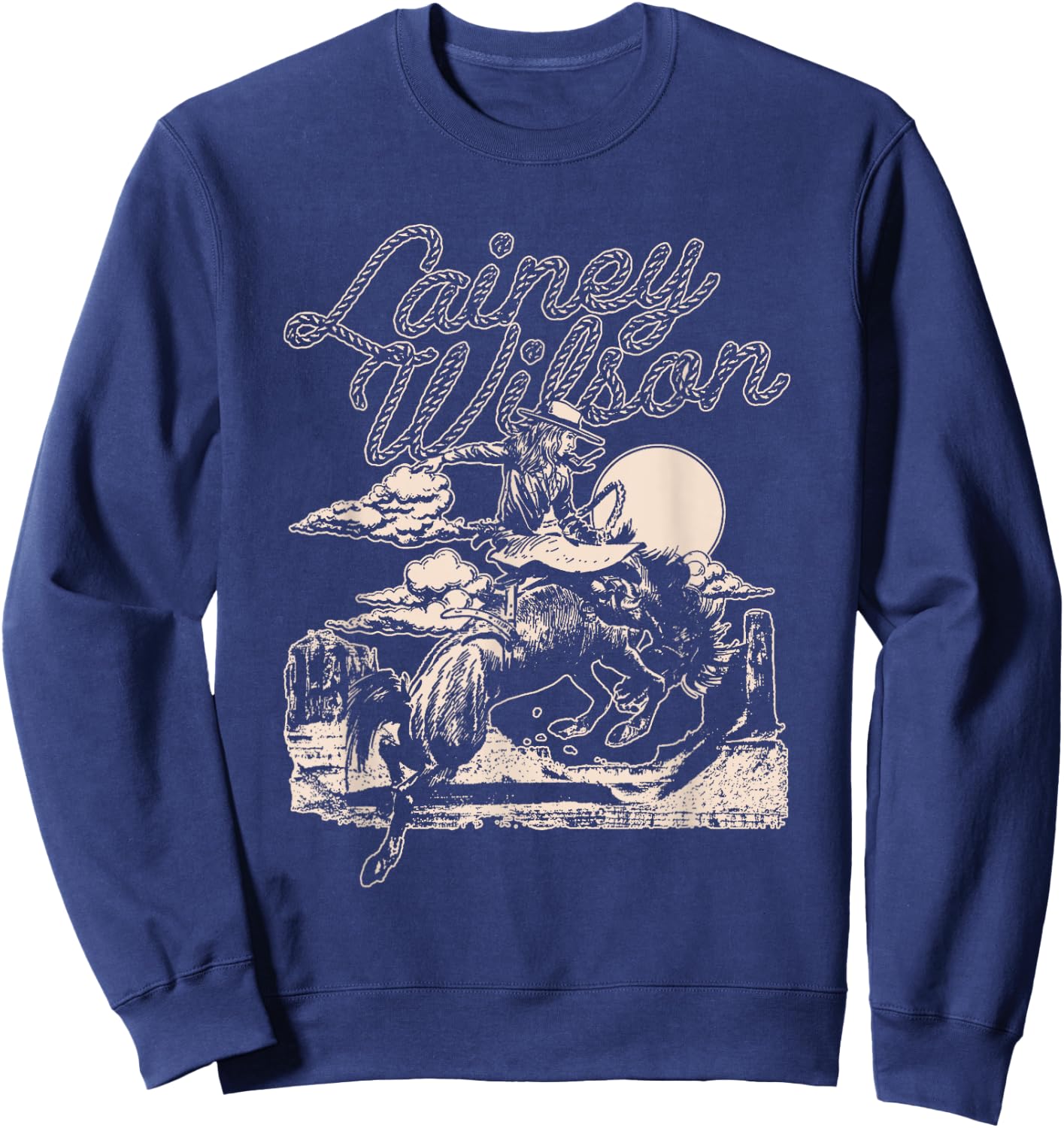 Lainey Wilson - Horse Sweatshirt - Sweatshirt | Navy