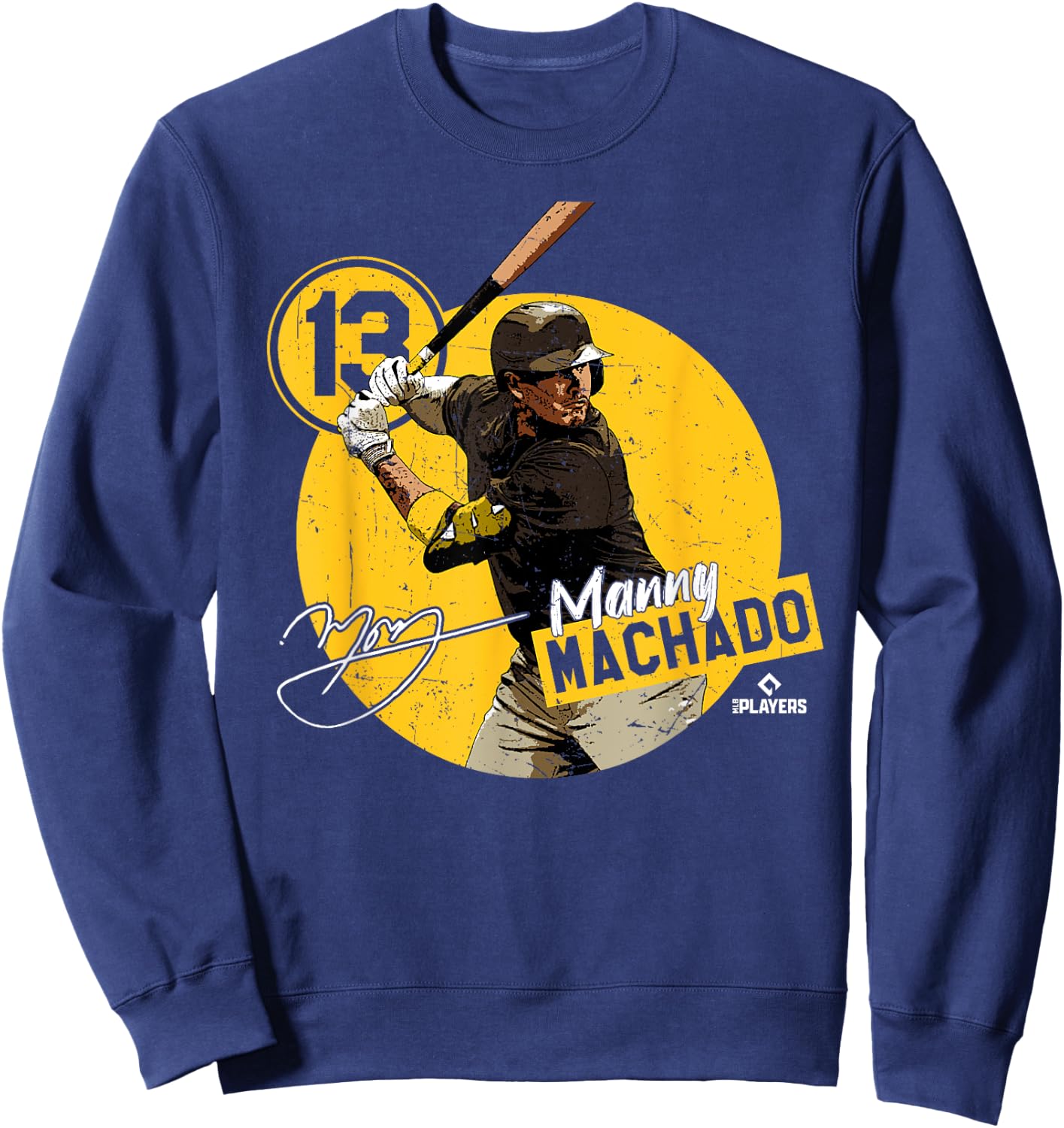 Manny Machado | San Diego Baseball MLB Players | MLBMAC4056 Sweatshirt - Sweatshirt | Navy