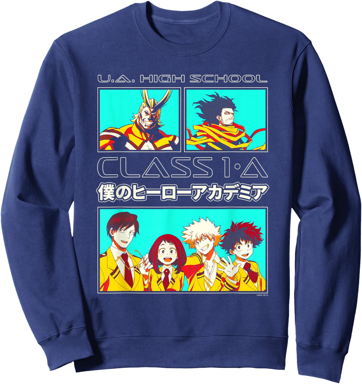 My Hero Academia Class 1-A Students Anime Sweatshirt - Sweatshirt | Navy