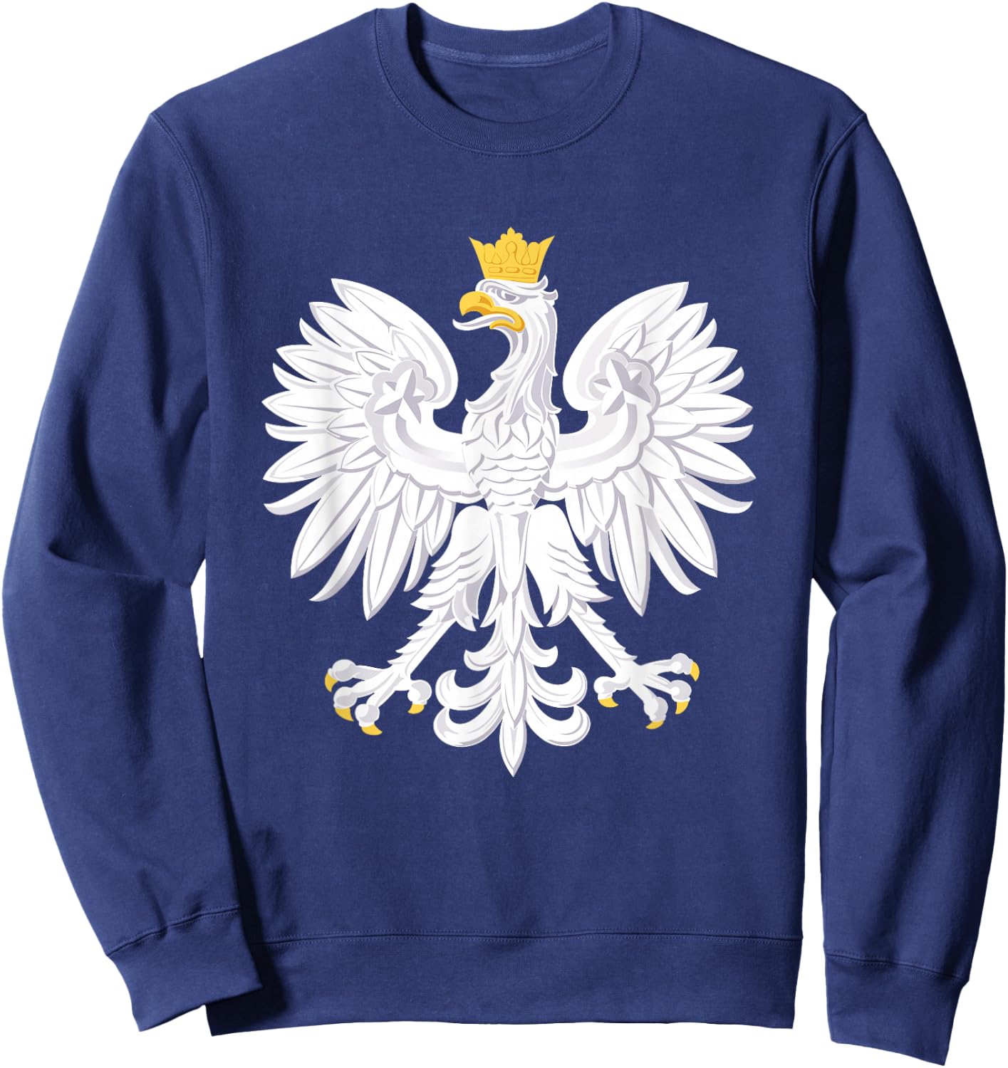 Poland Flag Pride Eagle Polish Roots Polska Sweatshirt - Sweatshirt | Navy