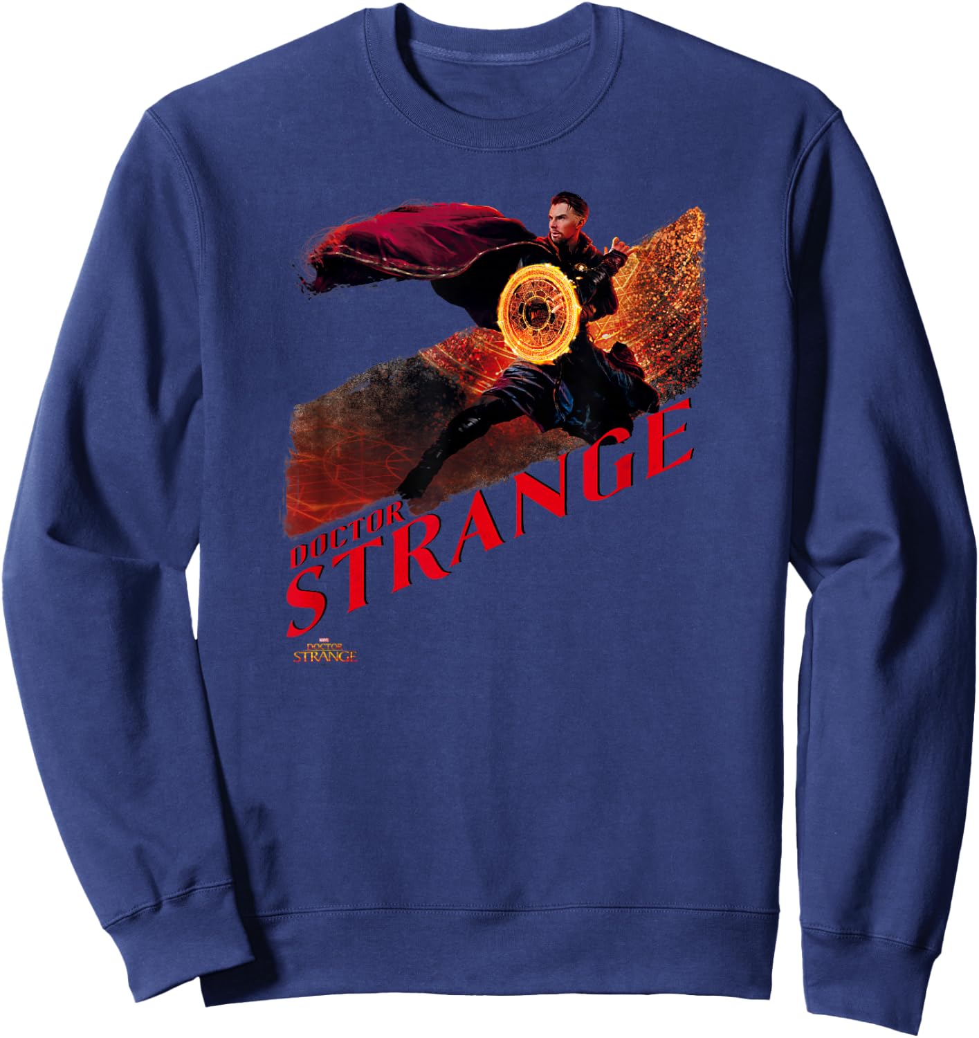 Marvel Doctor Strange Sorcerer Supreme Magic Poster Sweatshirt - Sweatshirt | Navy