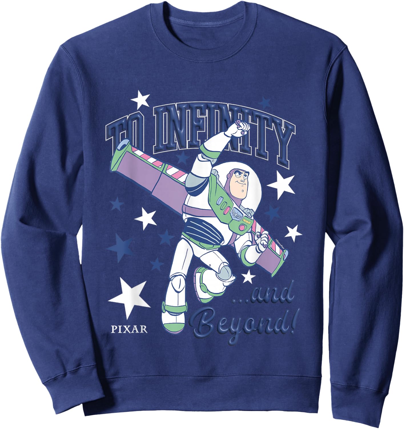 Disney Pixar Toy Story to Infinity and Beyond Buzz Lightyear Sweatshirt - Sweatshirt | Navy