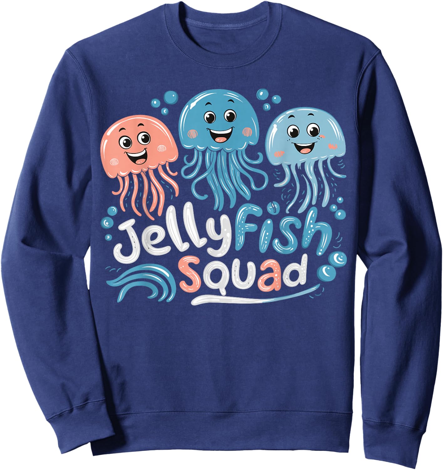 Jellyfish Squad for Jellyfish Lover Shirt | Jellyfish Sweatshirt - Sweatshirt | Navy