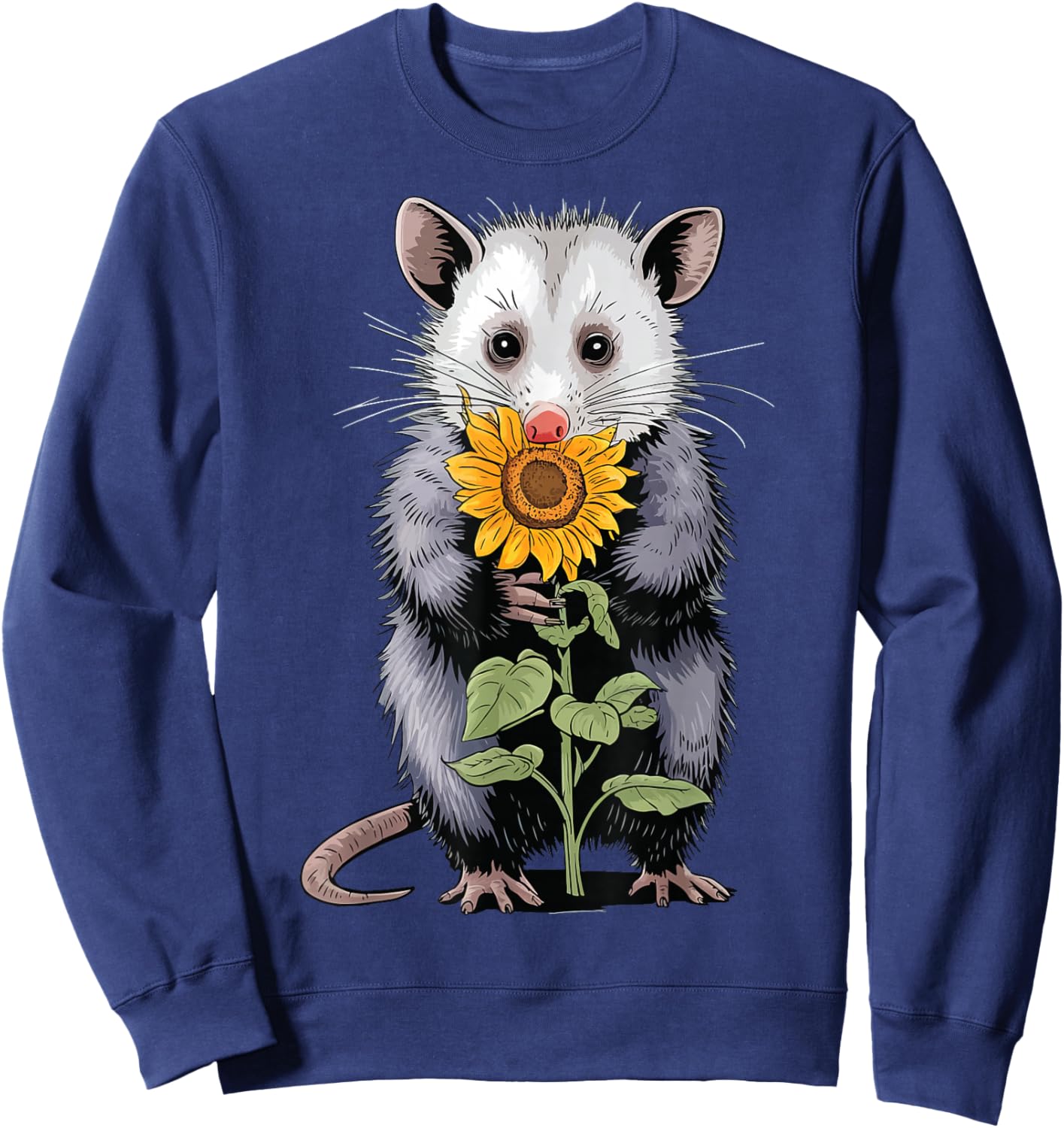 Opossum Sunflower Sweatshirt - Sweatshirt | Navy