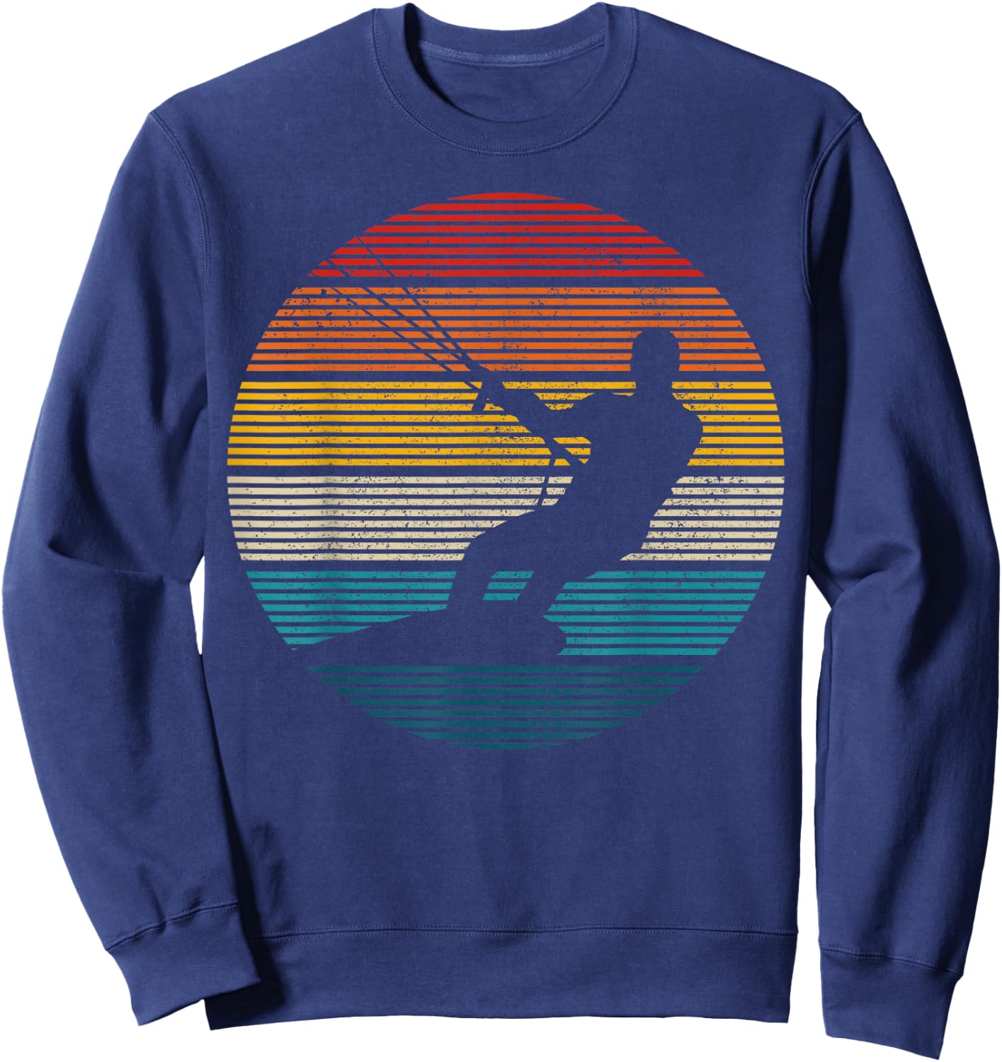 Kitesurfing Kiteboarding Kitesurfing Vintage Gift Sweatshirt - Sweatshirt | Navy