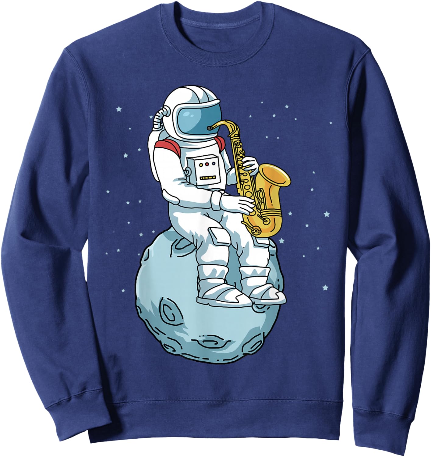 Saxophone Shirt Men Women Saxophonist Gifts Jazz Music Sweatshirt - Sweatshirt | Navy