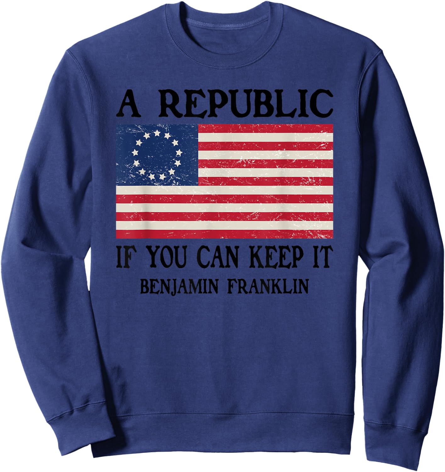 A Republic If You Can Keep It Sweatshirt - Sweatshirt | Navy