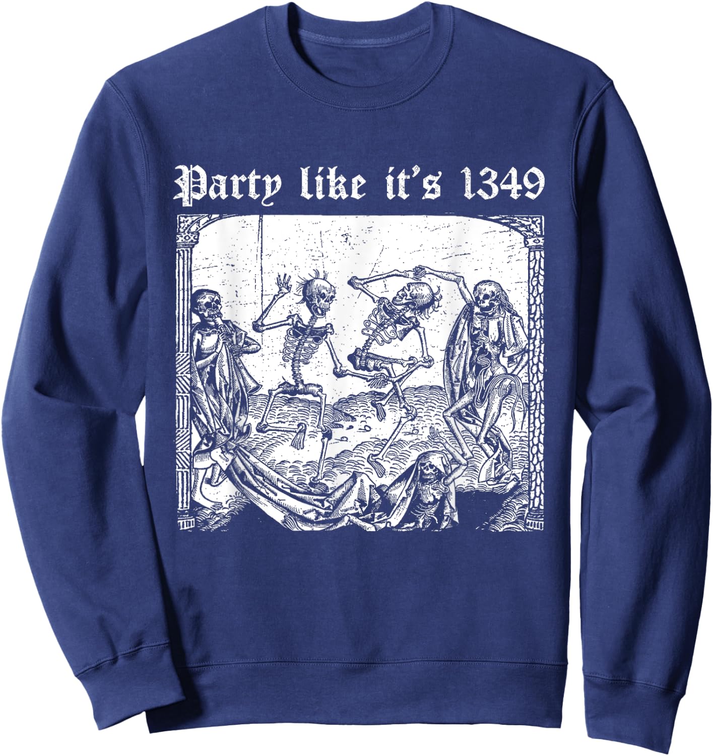 Party like it's 1349 | BLACK DEATH EUROPEAN TOUR Plague Rat Sweatshirt - Sweatshirt | Navy