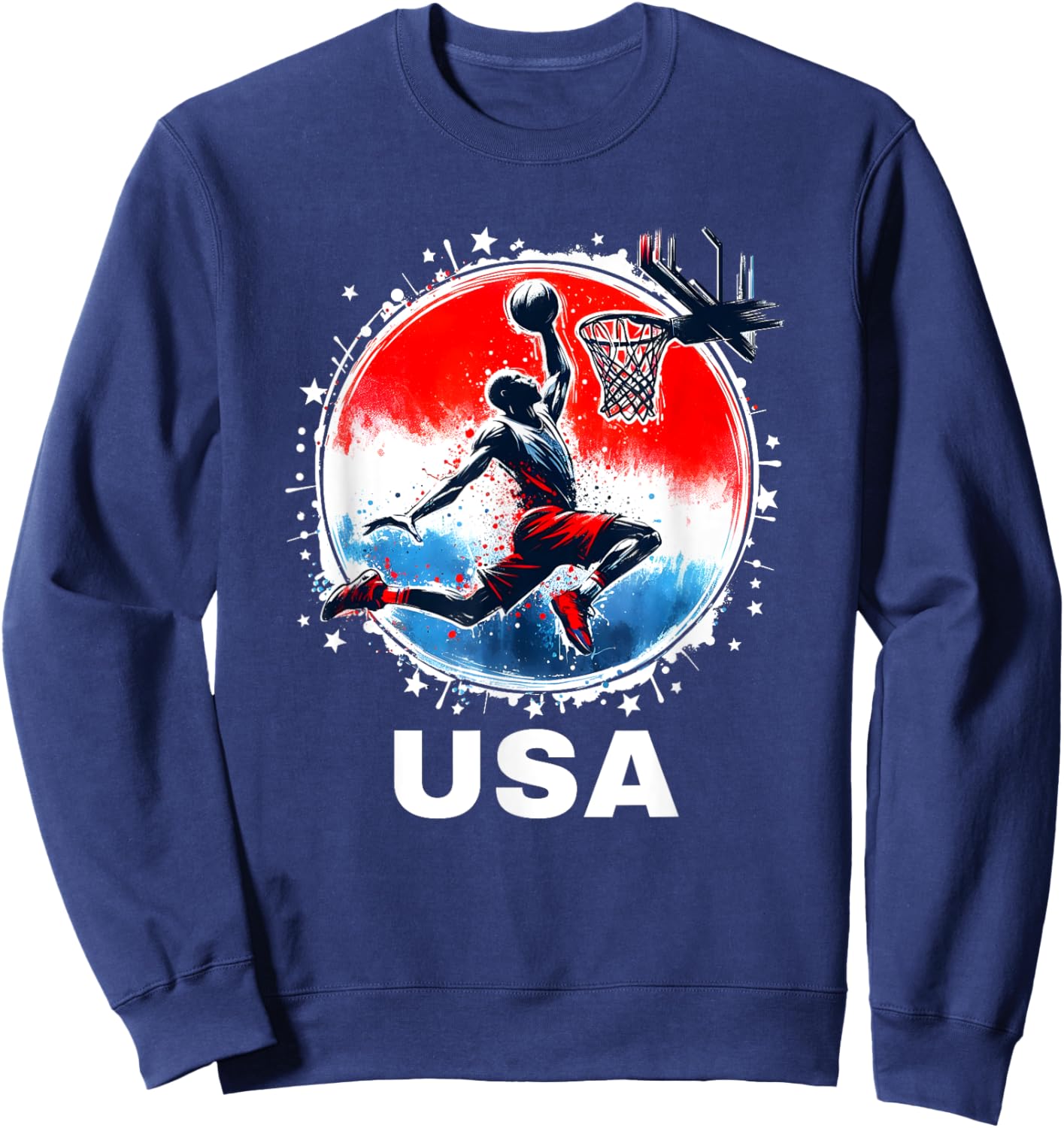 Basketball Team Basketball Apparel USA Team Basketball Sweatshirt - Sweatshirt | Navy