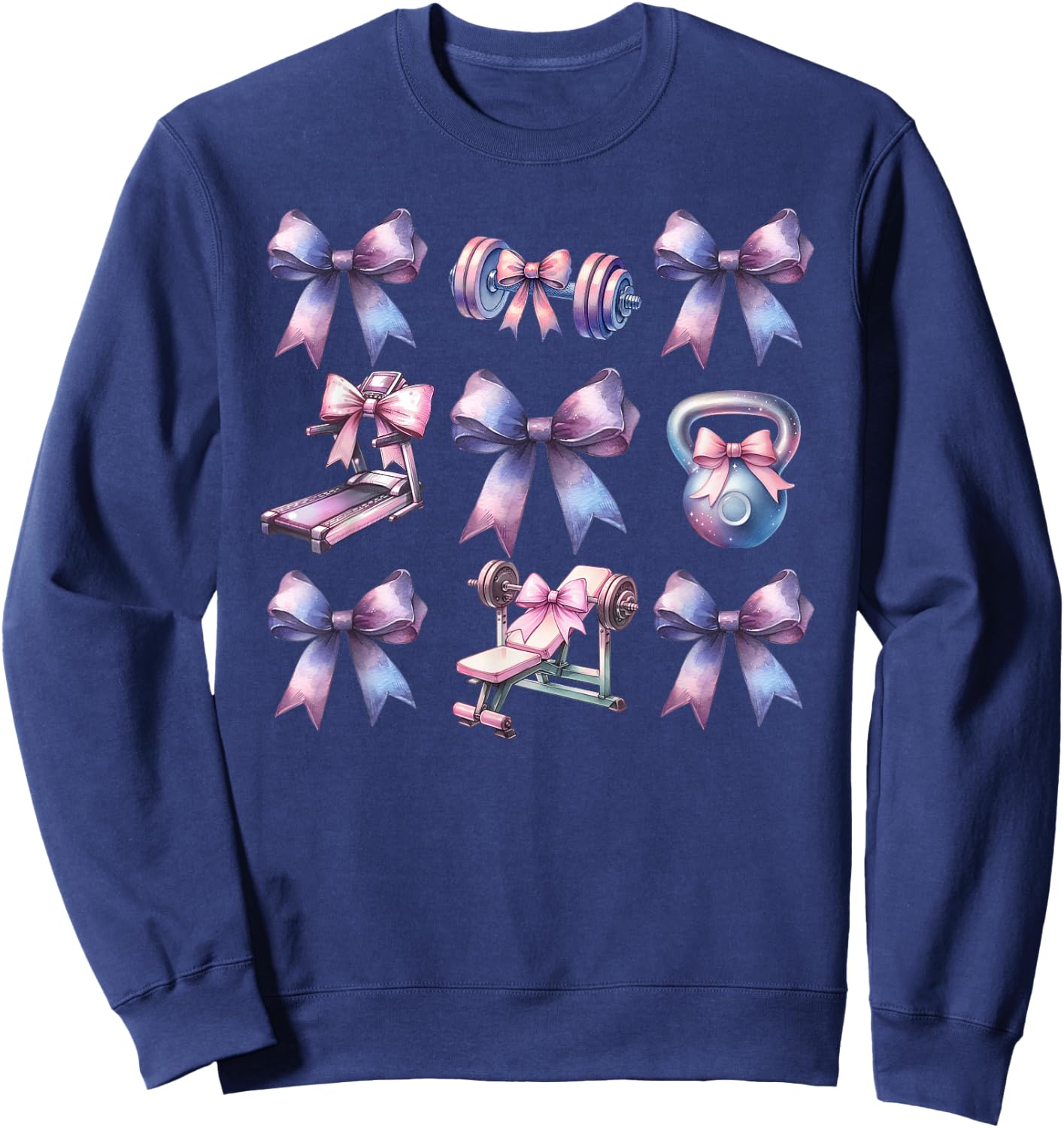 Gym With Bow Sweatshirt - Sweatshirt | Navy