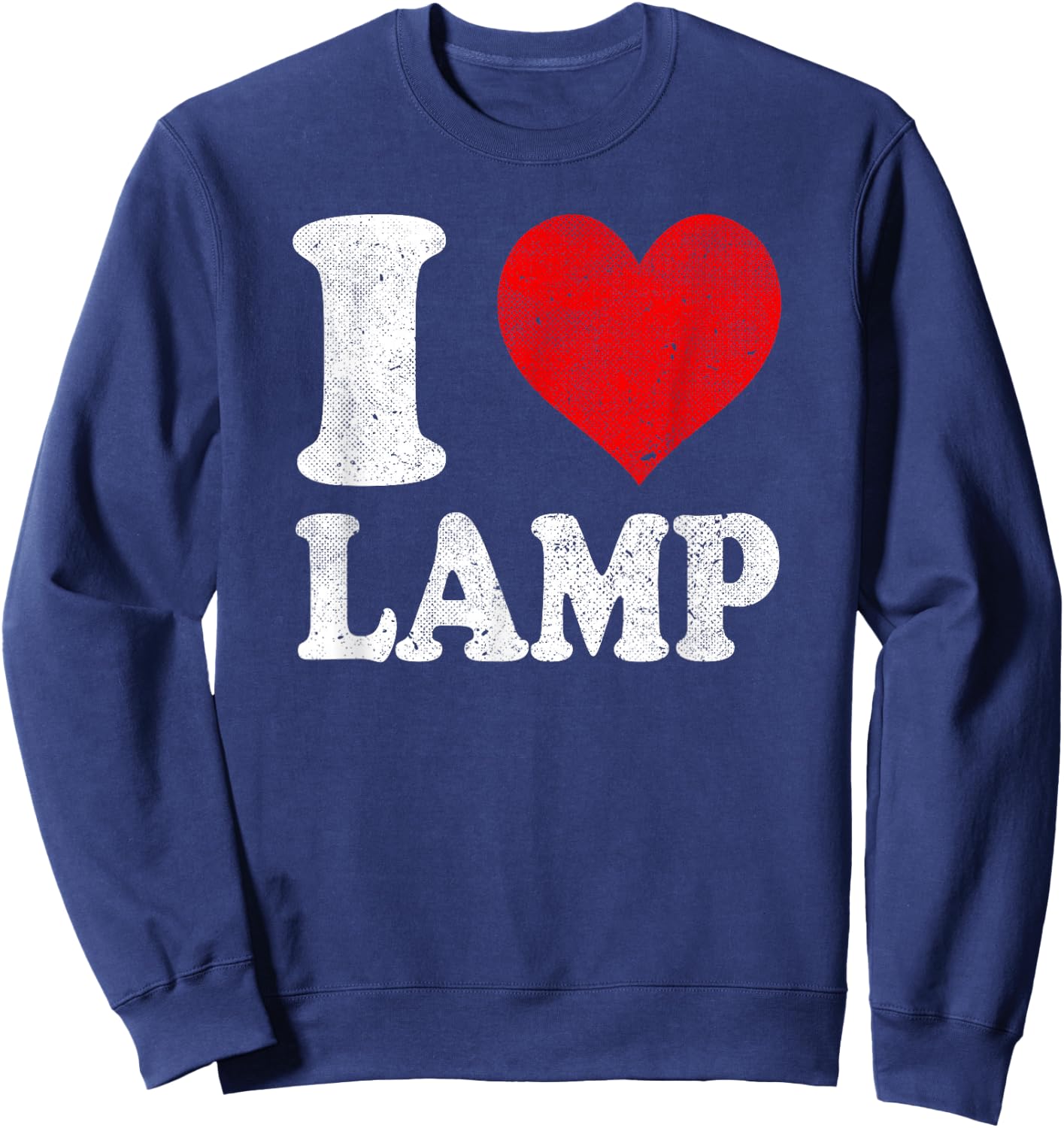 I Love Lamp Vintage Sweatshirt - Sweatshirt | Navy