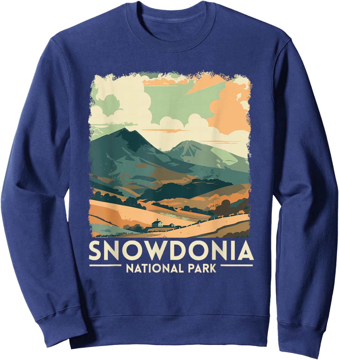 Snowdonia National Park Wales UK Sweatshirt - Sweatshirt | Navy