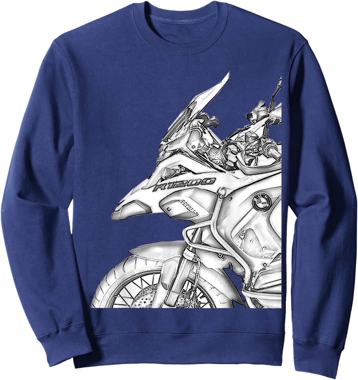 1250 GS Adventure Vintage Bike Enduro Shirt Motorcycle Sweatshirt - Sweatshirt | Navy