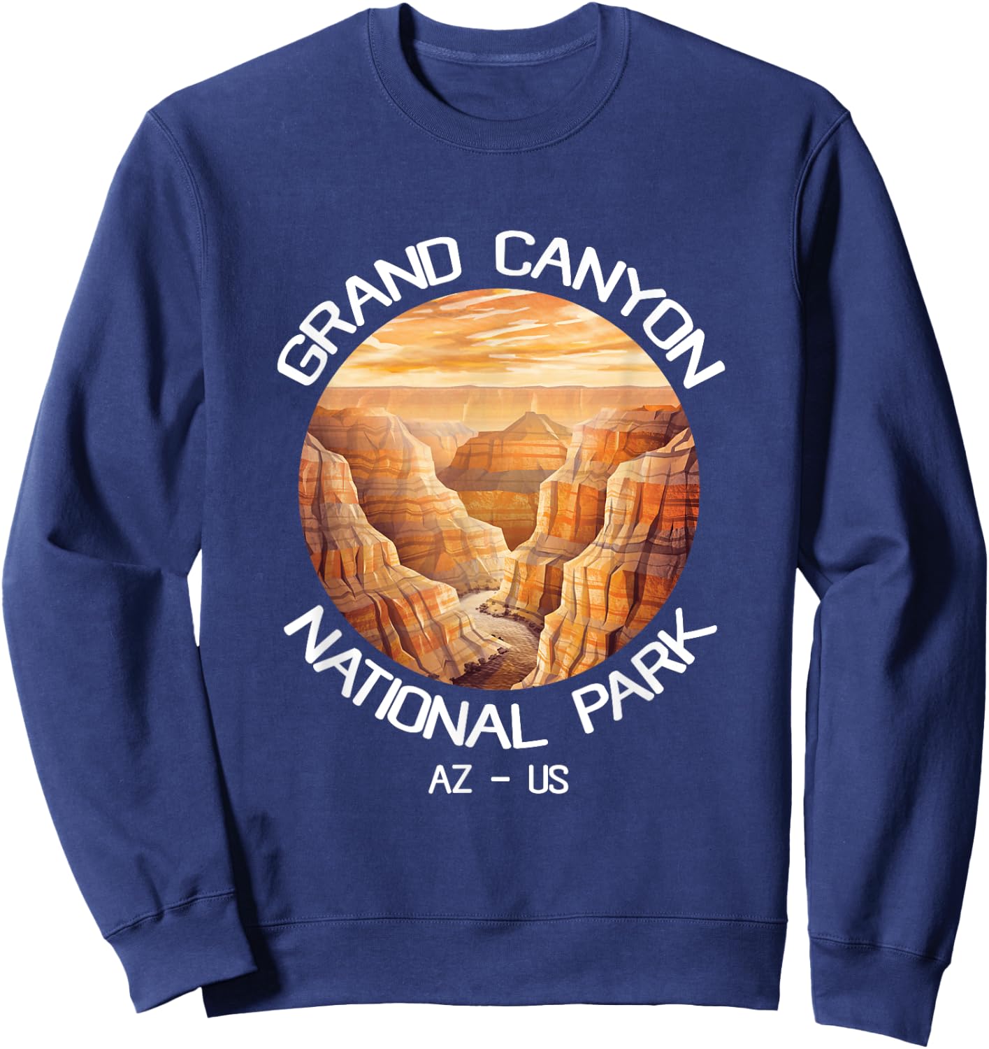 Arizona US National Park Travel Hiking Grand Canyon Sweatshirt - Sweatshirt | Navy