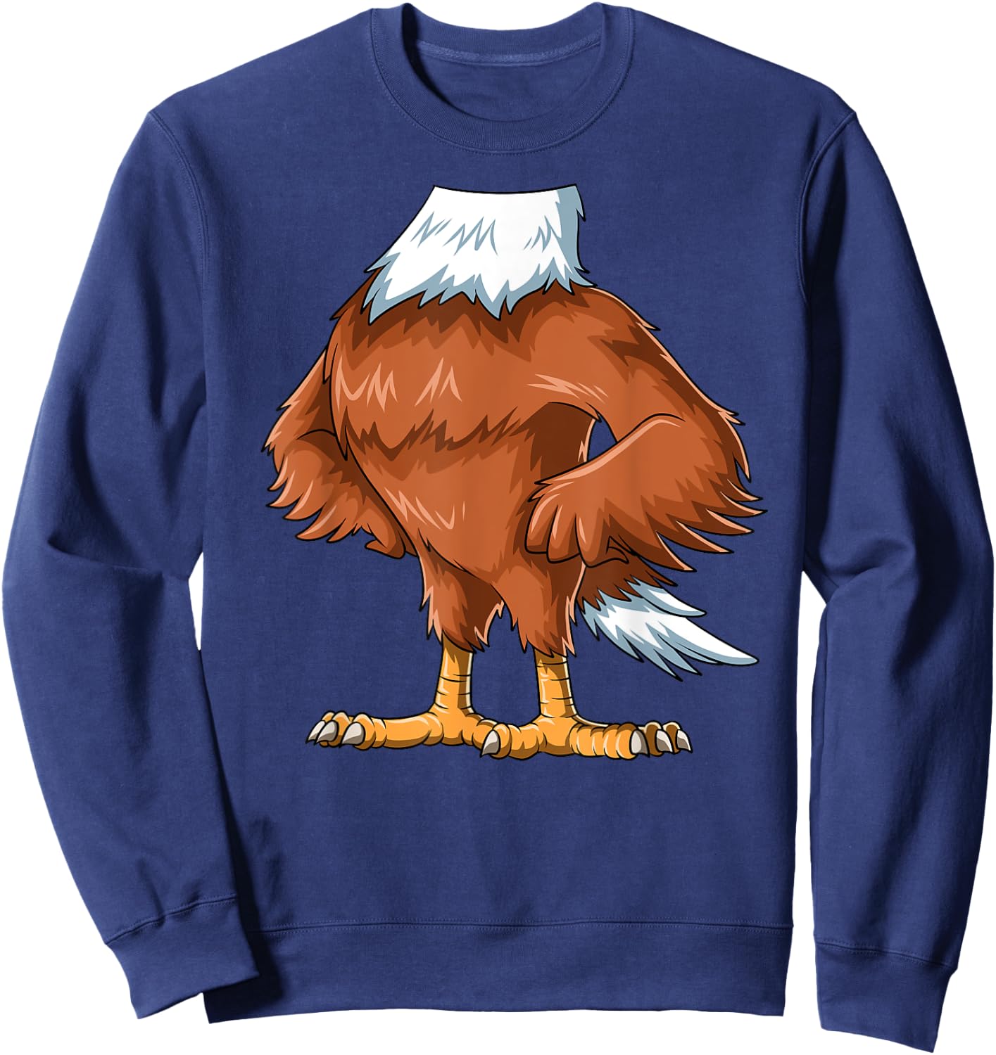 Easy Eagle Costume Eagle Body Headless Eagle Costume Sweatshirt - Sweatshirt | Navy