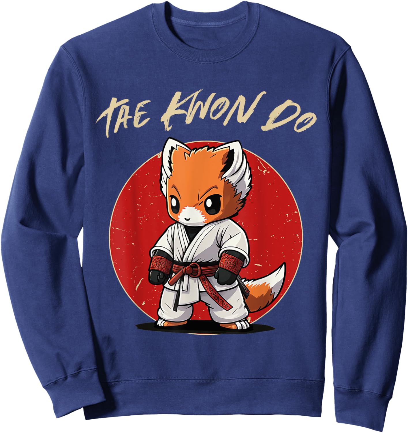 Fox Taekwondo - Funny TKD Korean Martial Arts Sweatshirt - Sweatshirt | Navy