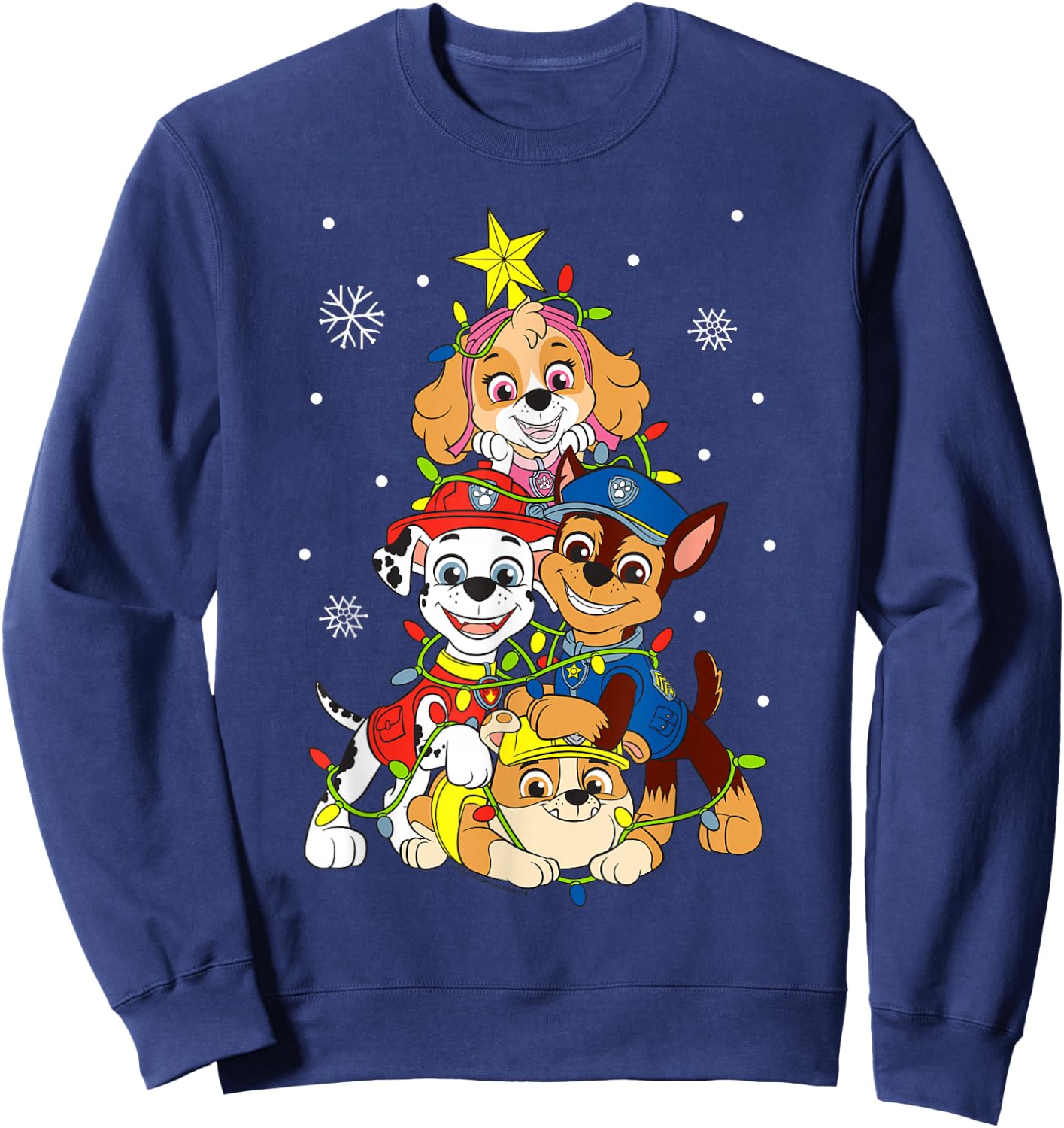 Paw Patrol Sky Chase Christmas Tree Sweatshirt - Sweatshirt | Navy