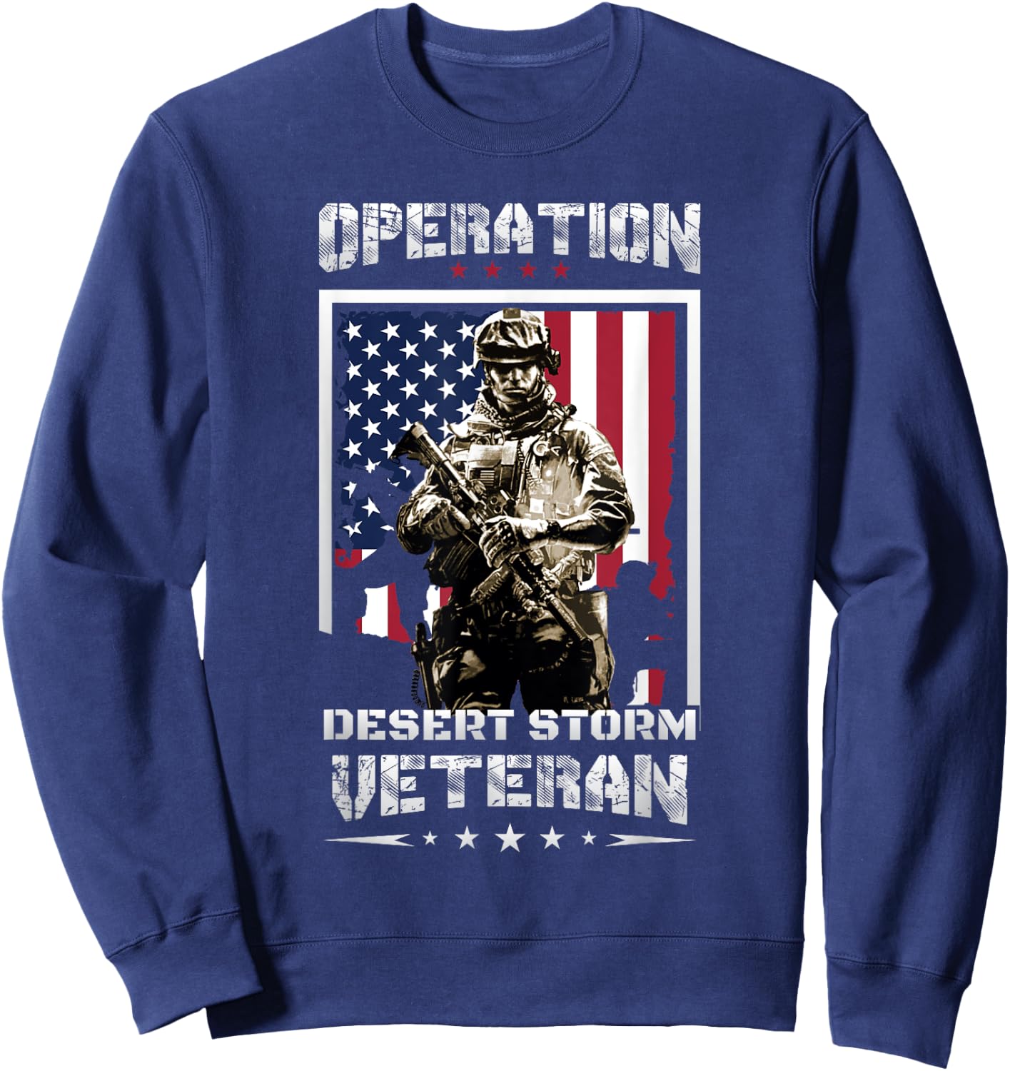 Veteran Shirt Operation Desert Storm Men Women USA Gift Sweatshirt - Sweatshirt | Navy