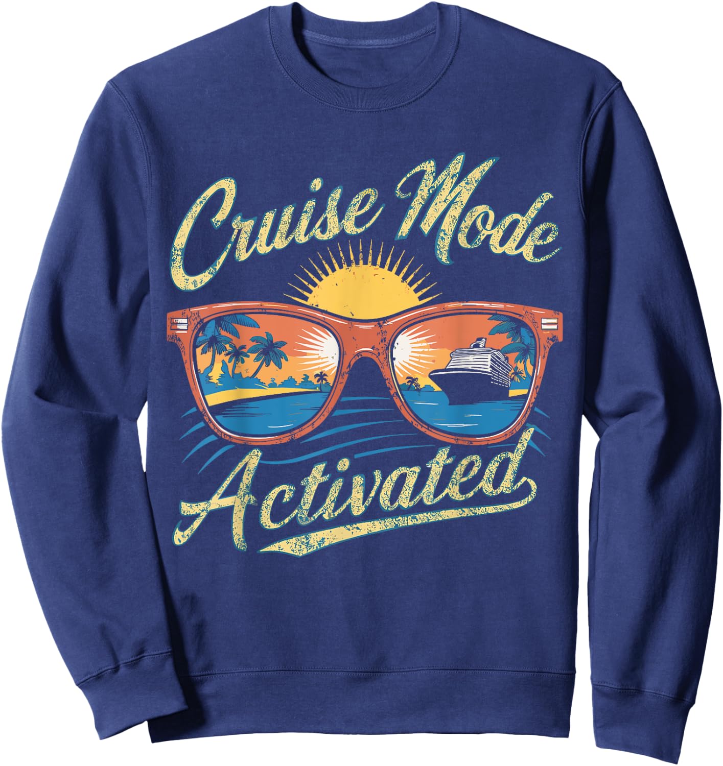 Cruise Mode Sunglasses Activated Sweatshirt - Sweatshirt | Navy