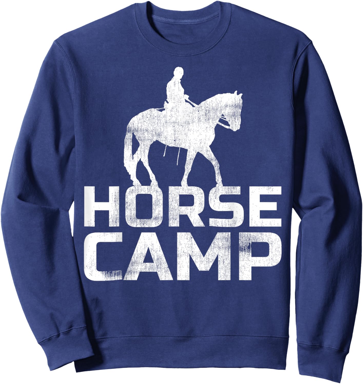 Horse Camp Trainer Shirt Horses Lover Equine Stables Farm Sweatshirt - Sweatshirt | Navy