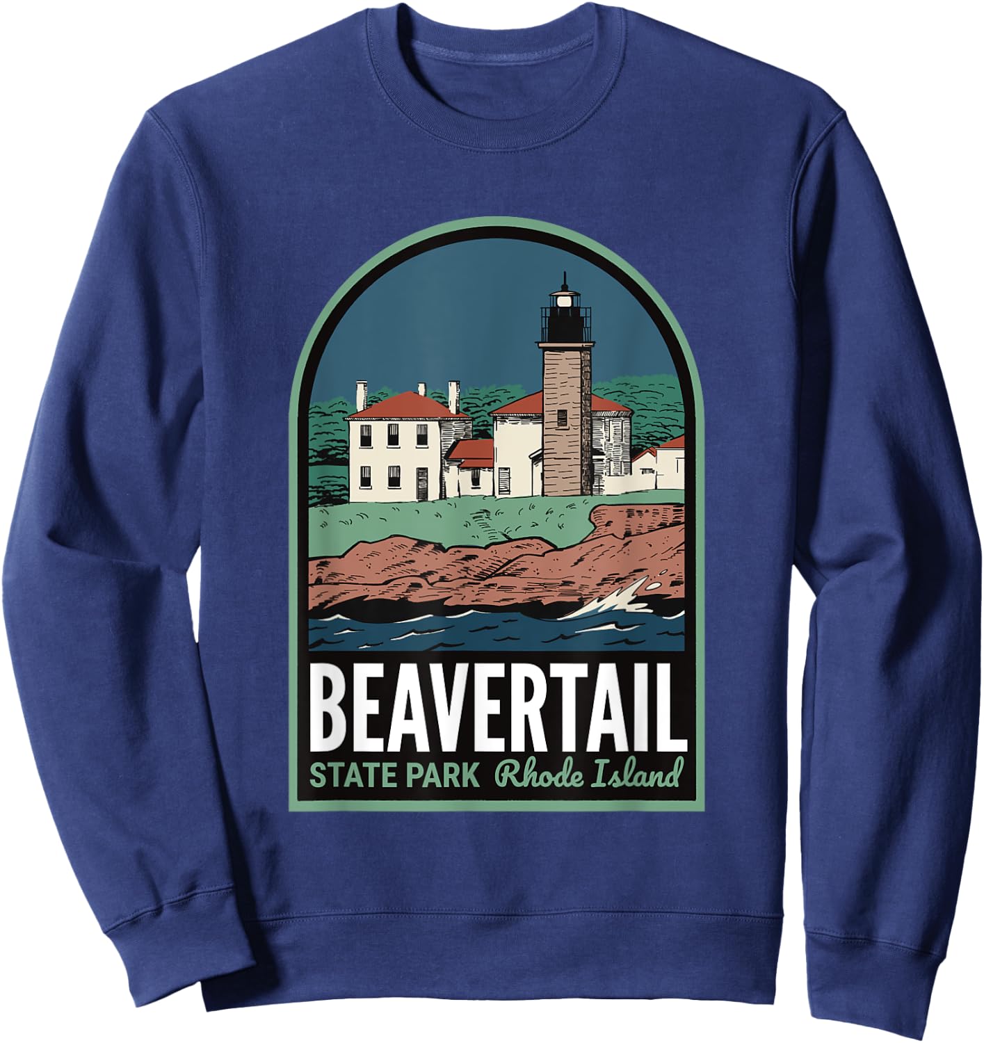 Beavertail State Park Rhode Island Sweatshirt - Sweatshirt | Navy