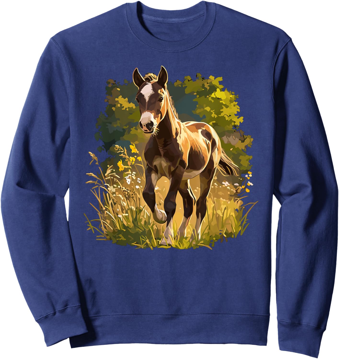 Horses Horse Sweatshirt - Sweatshirt | Navy