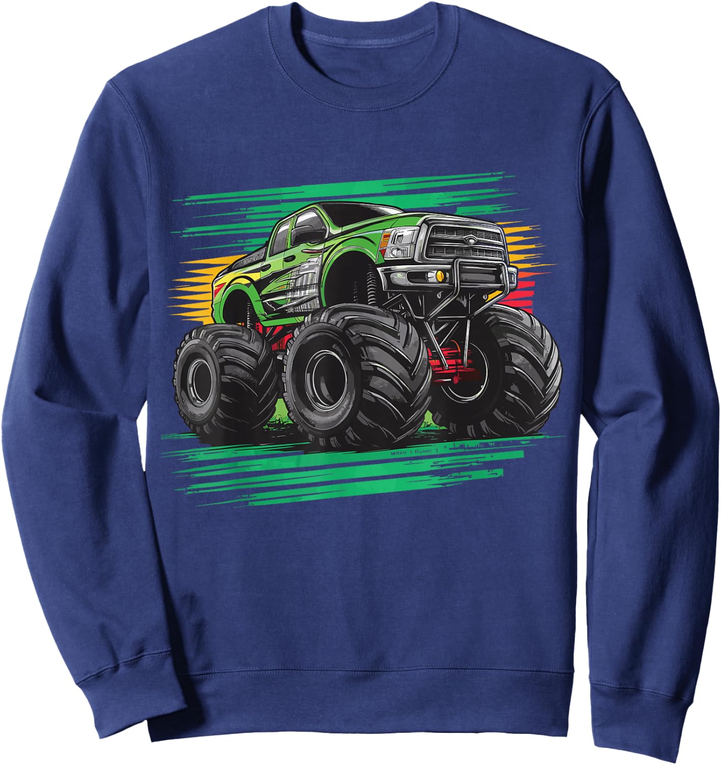 Monster Truck for toddlers Youth & Adults Sweatshirt - Sweatshirt | Navy