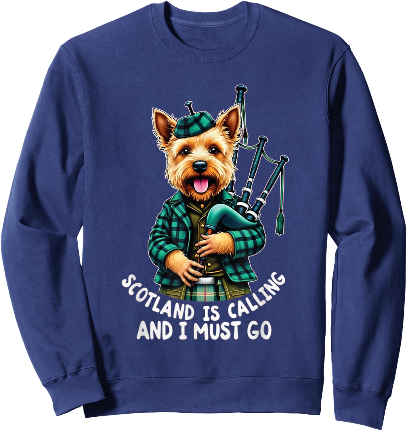 Scotland is Calling shirt Embrace Adventure and Culture Sweatshirt - Sweatshirt | Navy