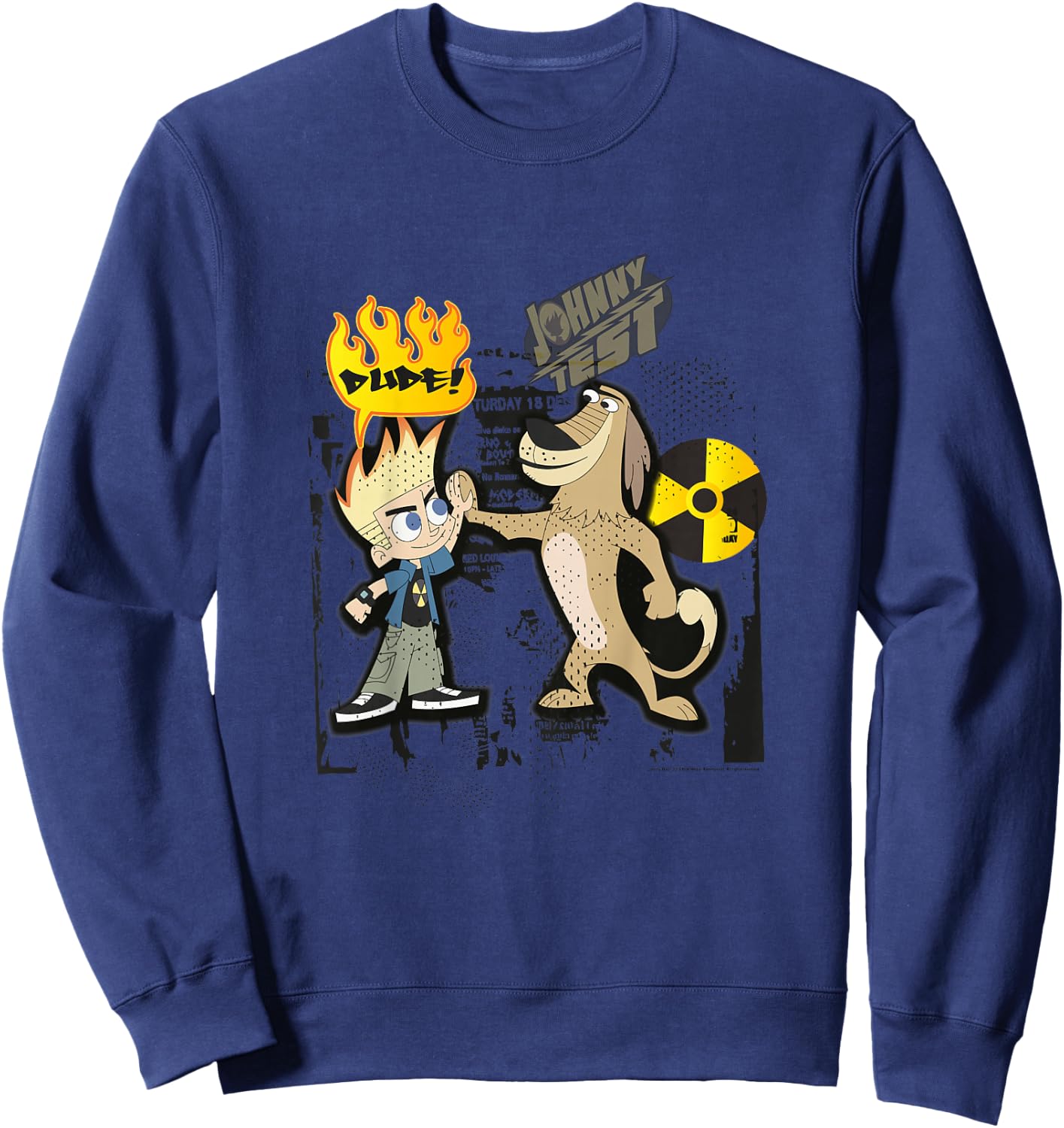 Johnny Test - Dukey Dude! Sweatshirt - Sweatshirt | Navy