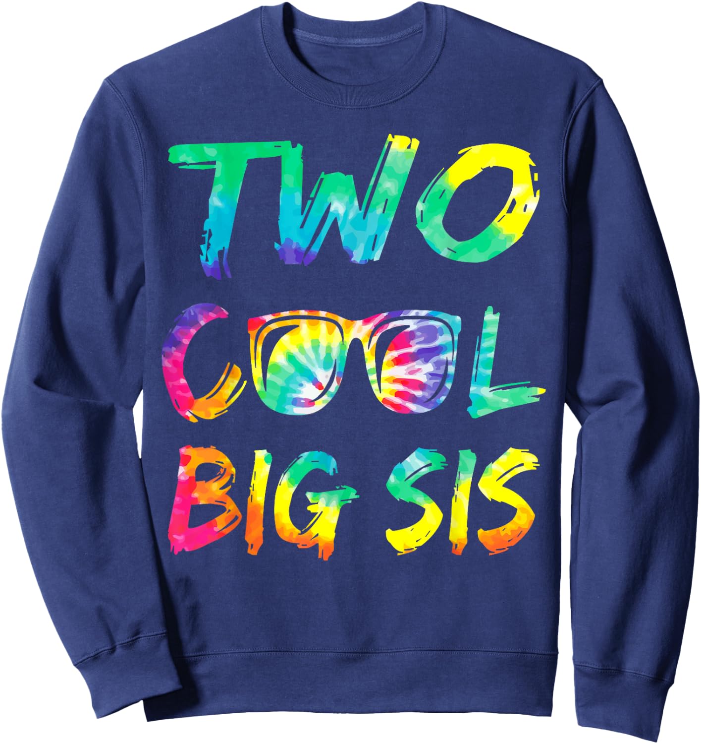 Big Sister Of The Birthday Boy Two Cool 2nd Bday Family Sweatshirt - Sweatshirt | Navy
