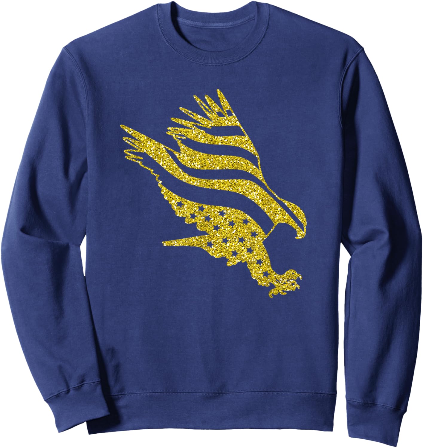 Patriotic Golden American Eagle Men Women Kids Gift Sweatshirt - Sweatshirt | Navy