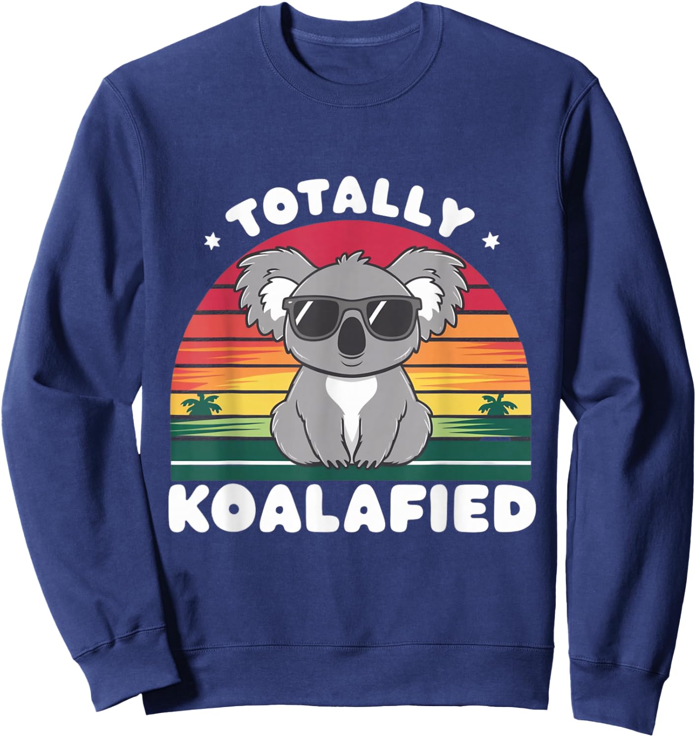 Totally Koalafied Koala Crew Cute Family Matching Design Sweatshirt - Sweatshirt | Navy