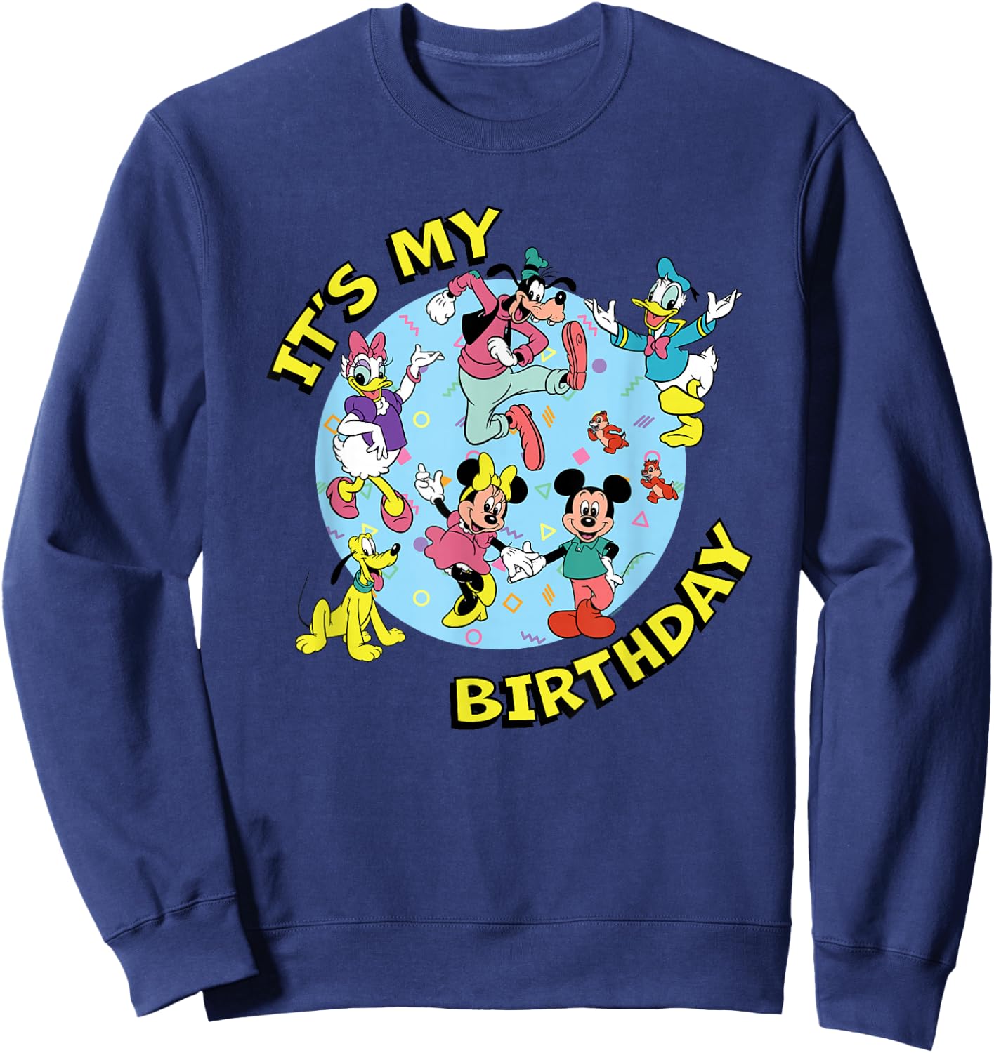 Disney Mickey and Friends Birthday Party It's My Birthday Sweatshirt - Sweatshirt | Navy