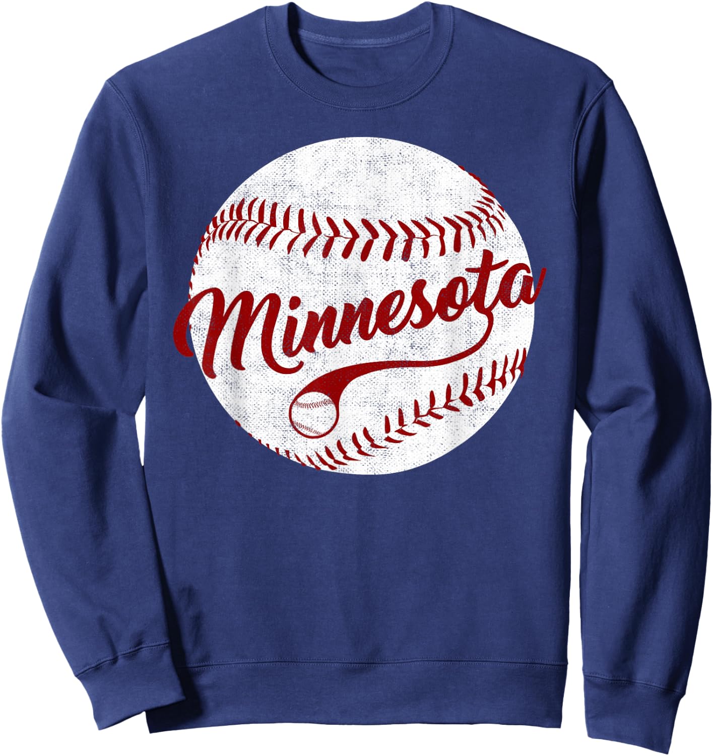 Baseball Minnesota Team Love Baseball National Pastime Men Sweatshirt - Sweatshirt | Navy