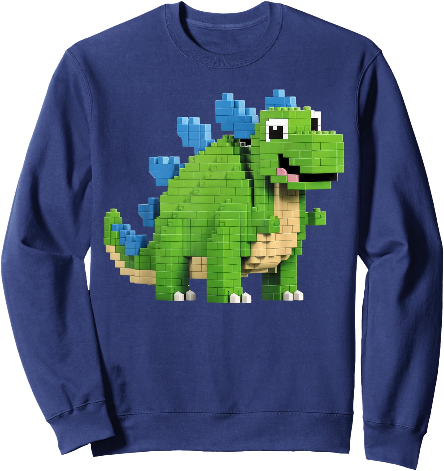 Building Bricks Dinosaur T-Rex Family Matching Sweatshirt - Sweatshirt | Navy