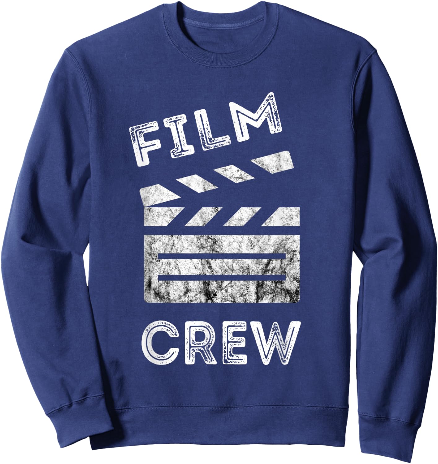 Film Crew Clapboard Film Producer Videographer Filmmaker Sweatshirt - Sweatshirt | Navy