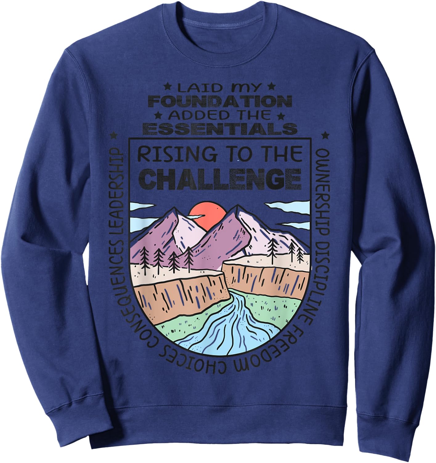 CC tutor rising to the challenge classical conversations Sweatshirt - Sweatshirt | Navy