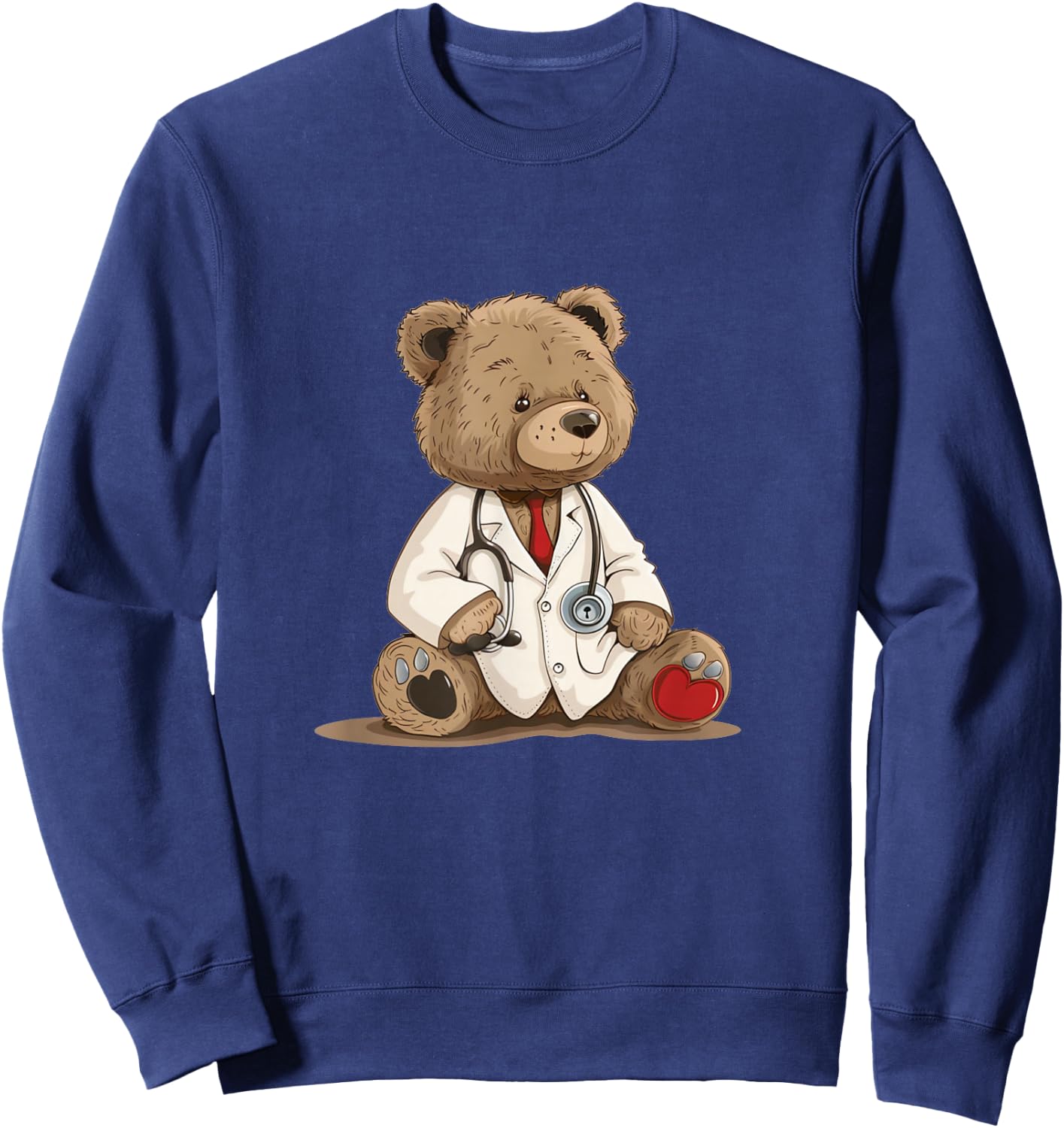 Cute Doctor Teddy Bear for Kids and Adults Sweatshirt - Sweatshirt | Navy
