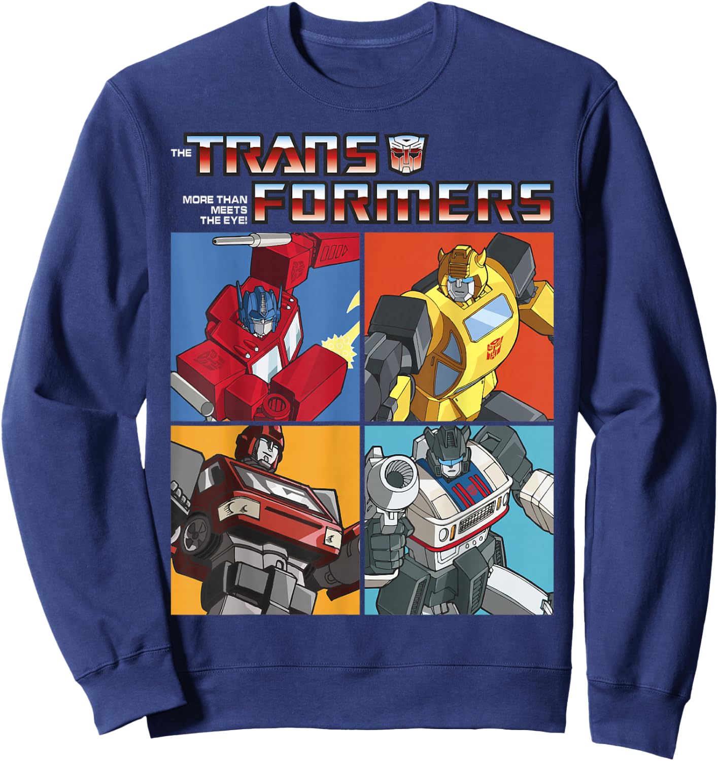 Transformers Retro Autobots Box Up Logo Sweatshirt - Sweatshirt | Navy