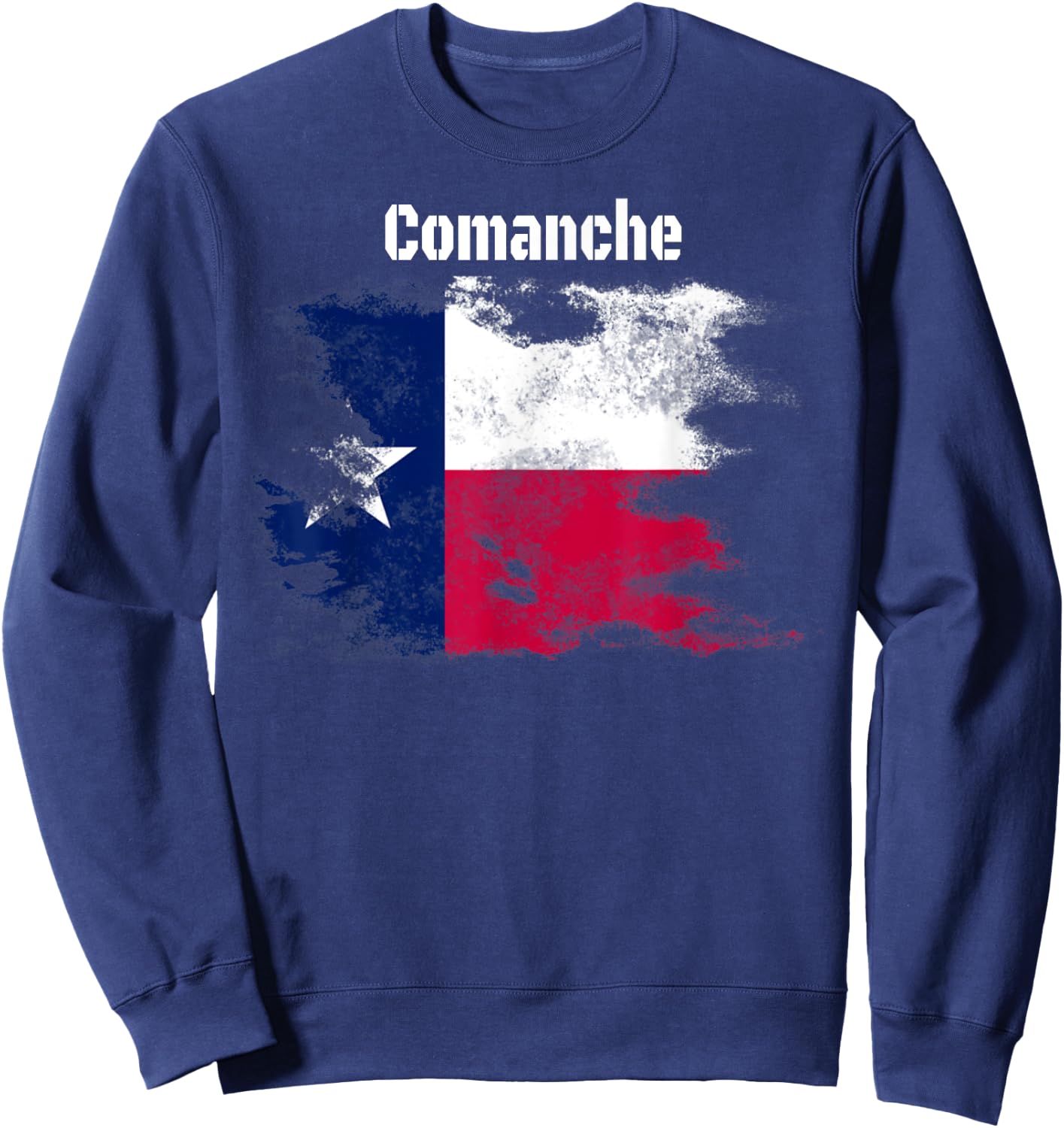 Comanche Texas Classic Design Graphic Novelty Sweatshirt - Sweatshirt | Navy