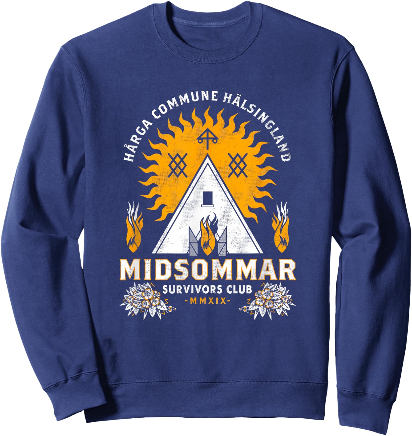 Midsommar Survival Club - Scary Horror - Summer Festival Sweatshirt - Sweatshirt | Navy