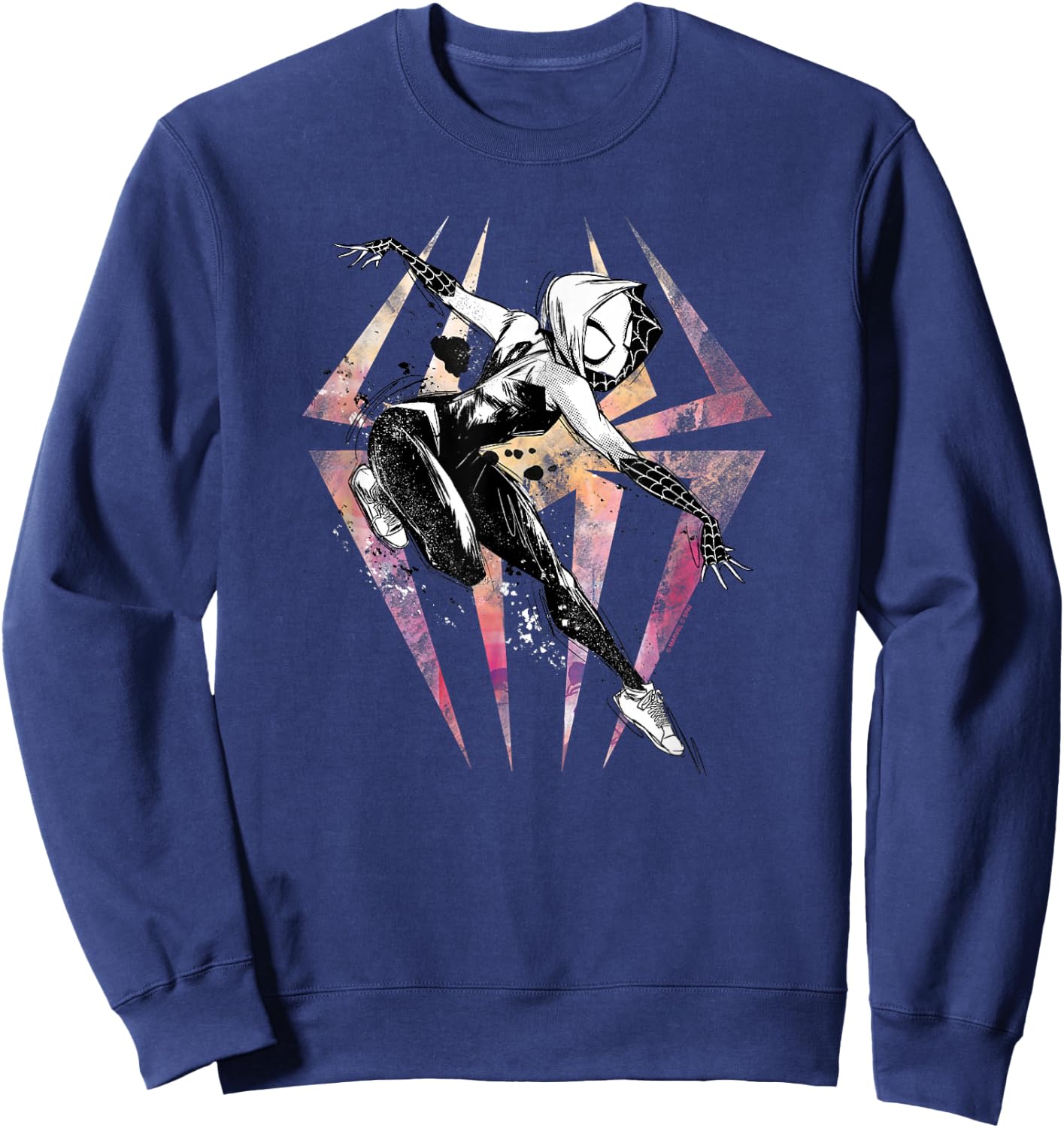 Marvel Spider-Man Across The Spider-Verse Part 1 Gwen Sweatshirt - Sweatshirt | Navy